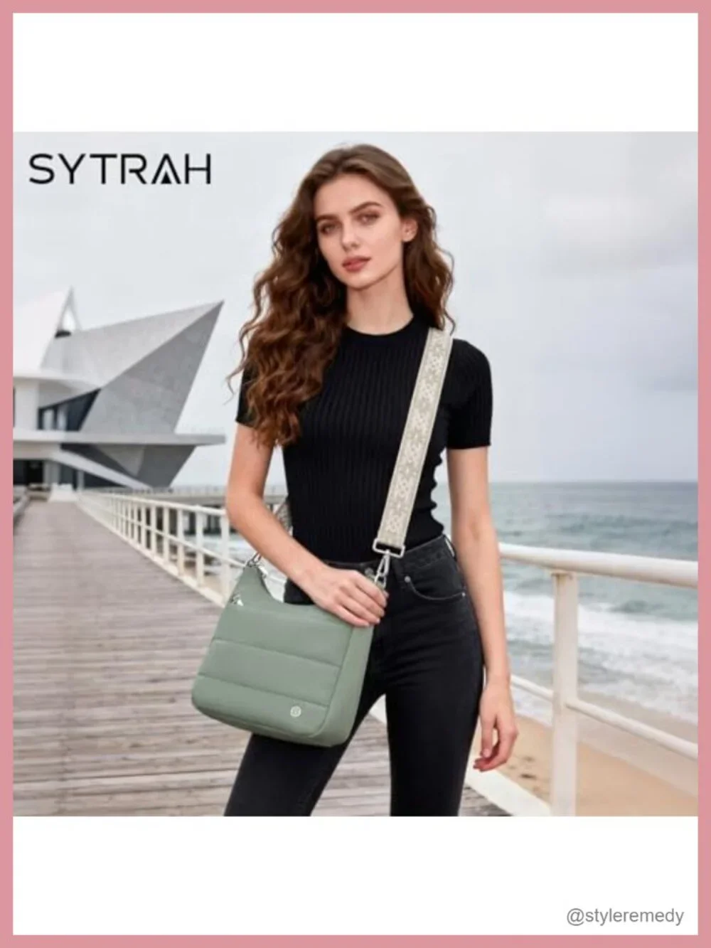 Anti-Theft Crossbody Hobo Bag RFID Blocking Quilted Nylon Puffer Purse Women